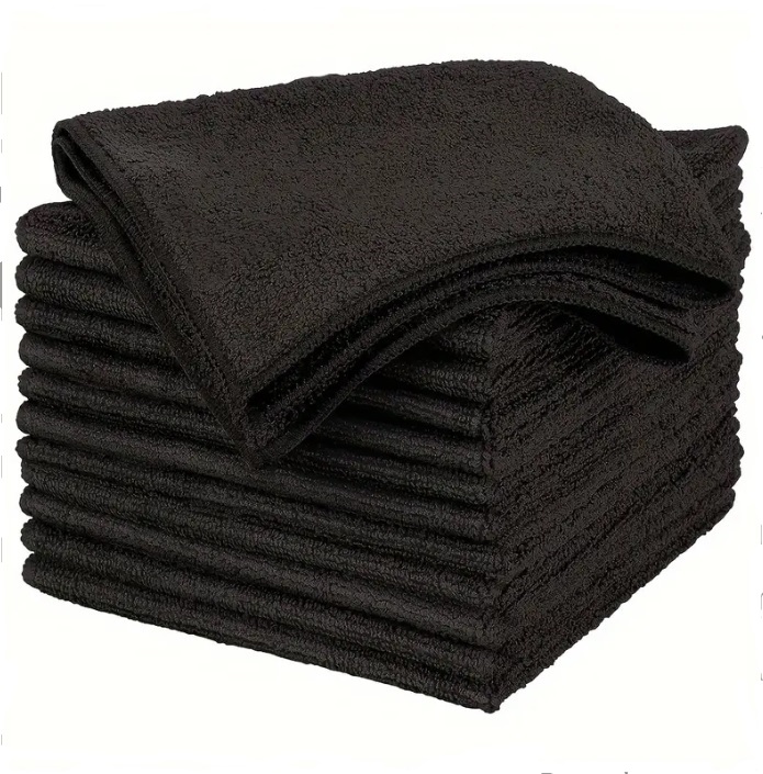 PAÑO DE MICROFIBRA COLOR NEGRO